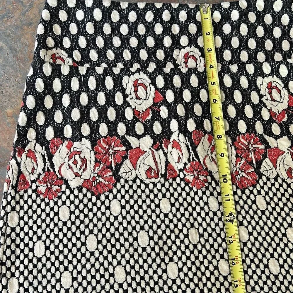 Louie et Lucie Paisley Knit Skirt Small